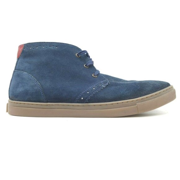Stacy Adams Navy Blue Leather Lace Up Chukka Ankle Boots Shoes Men\'s 10.5 M main image 7